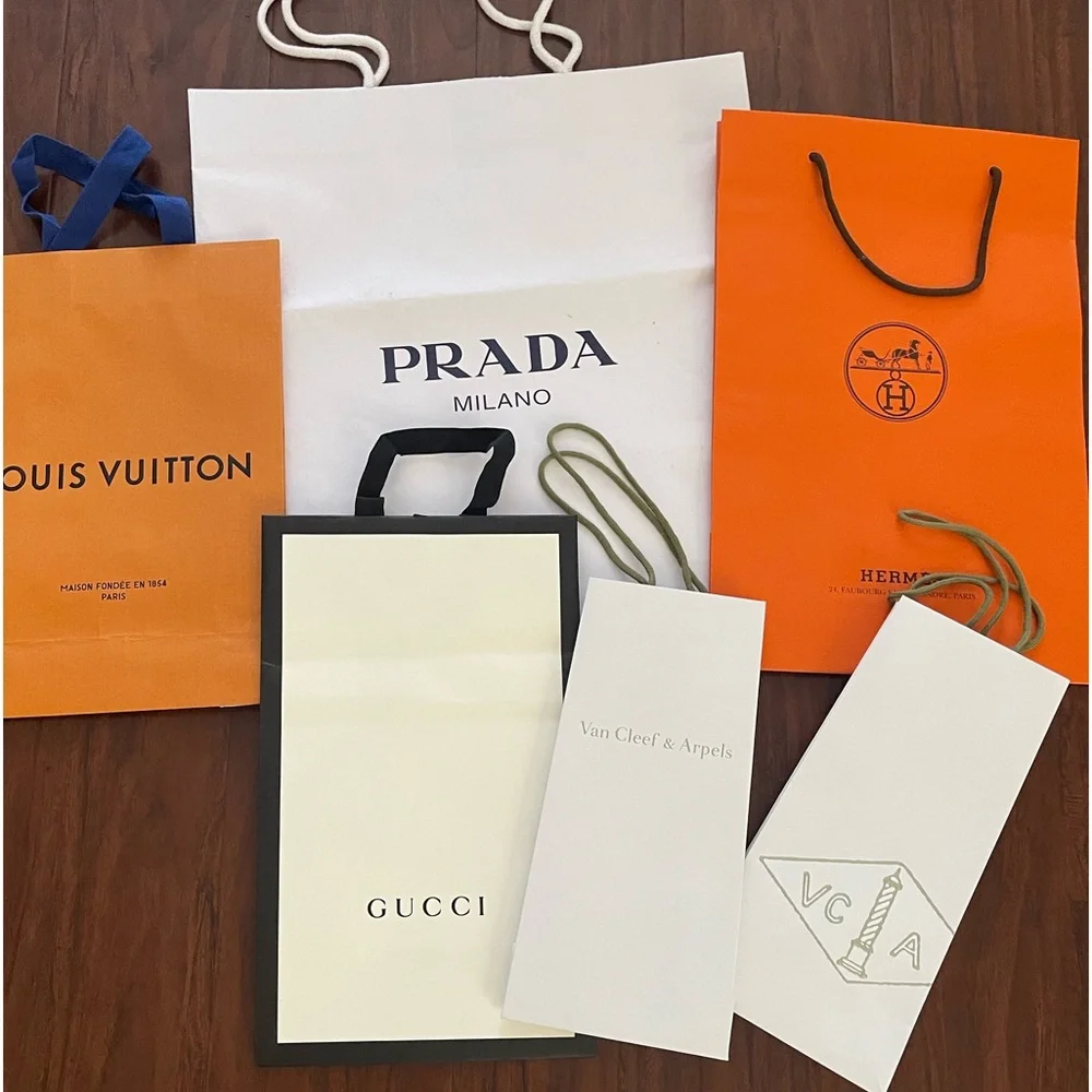 Van Cleef & Arpels and other shopping bags